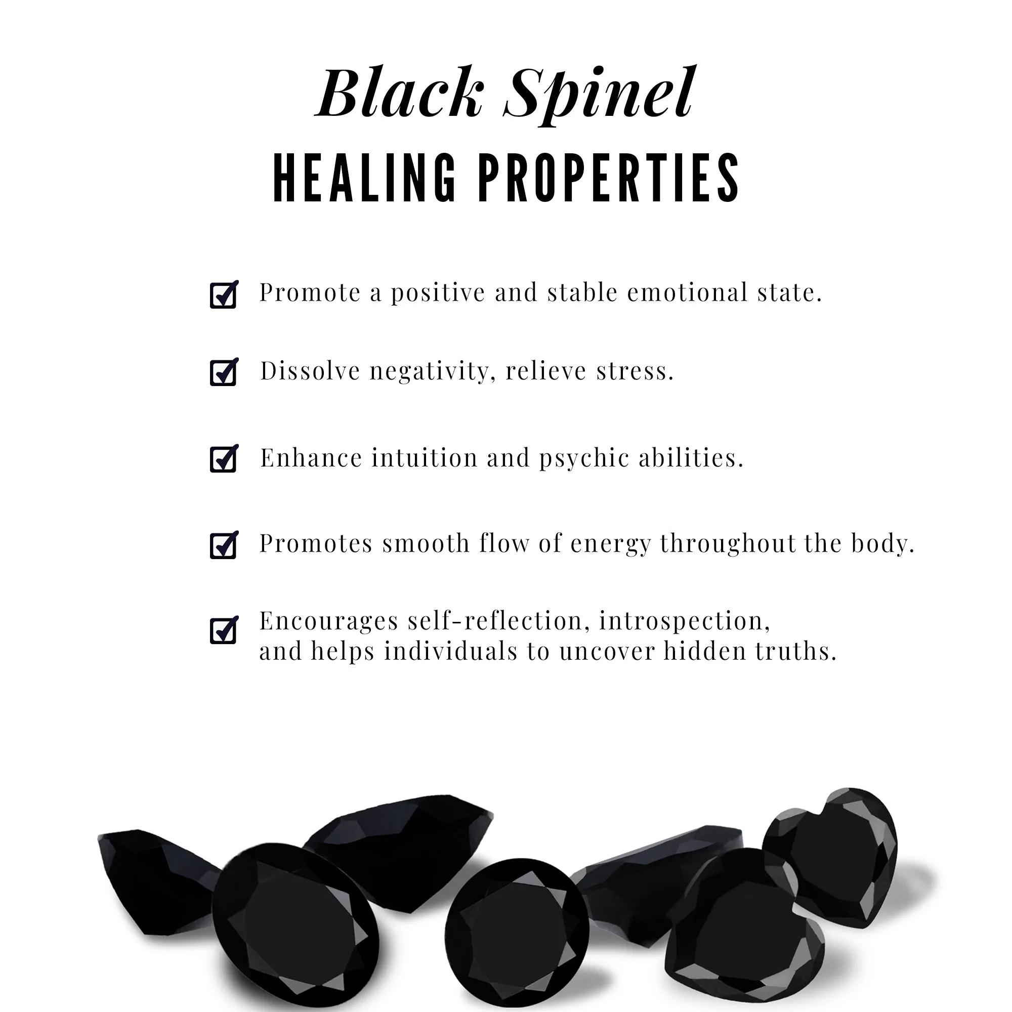 0.75 CT Black Spinel Solitaire Stud Earrings in Prong Setting