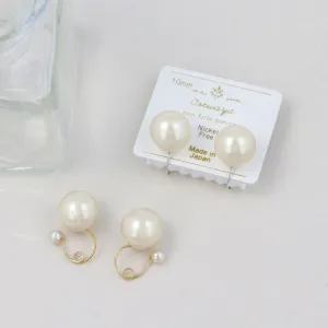 10mm Faux Pearl Invisible Clip On Earrings
