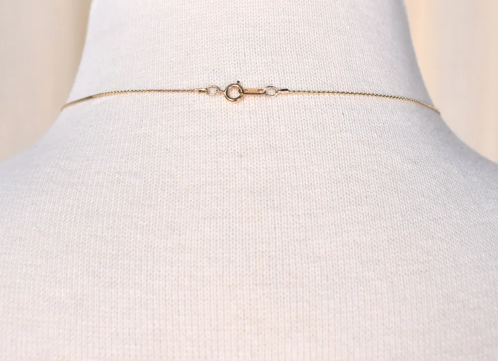 14K Moonstone Pendant Necklace