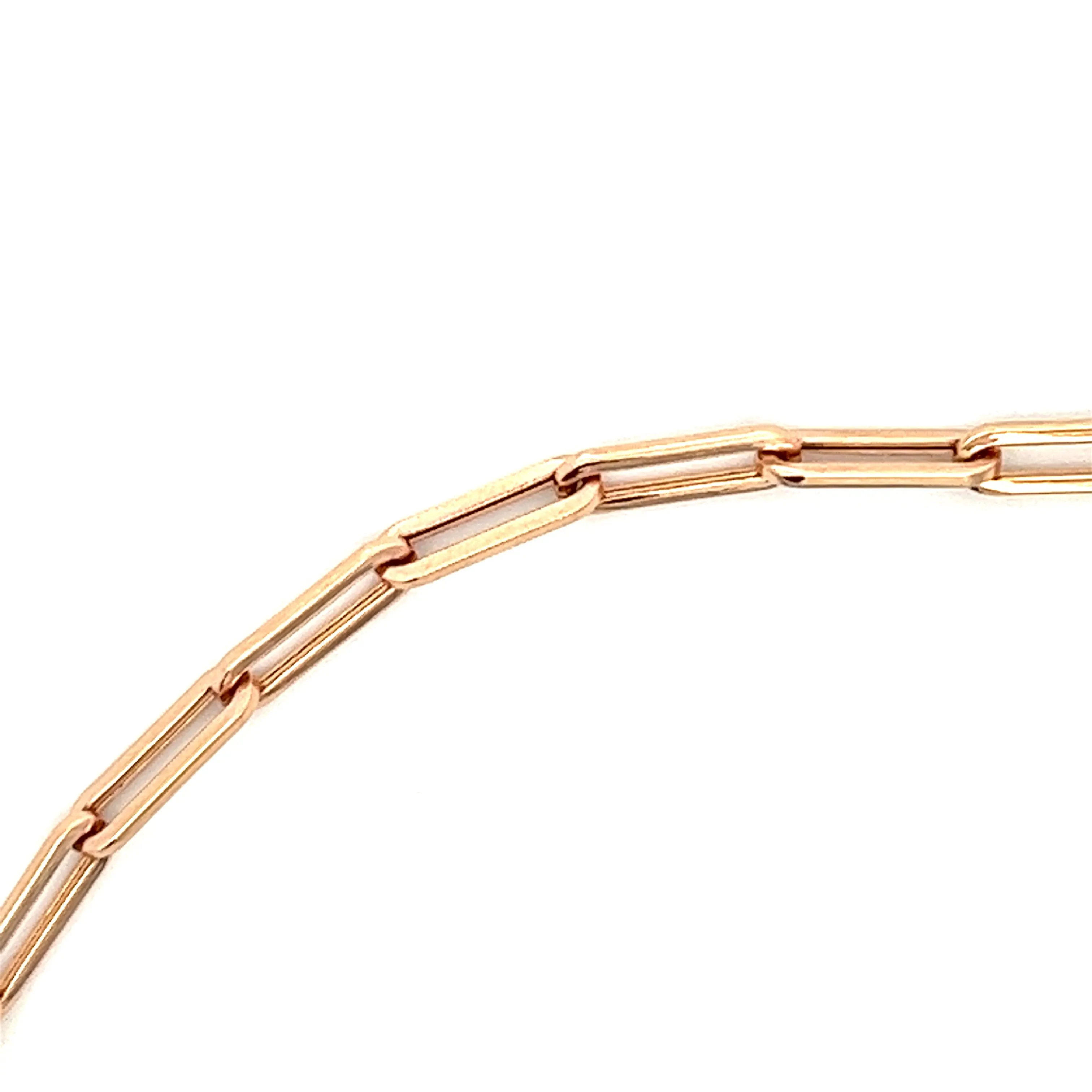 14K Rose Gold Paperlink Bracelet