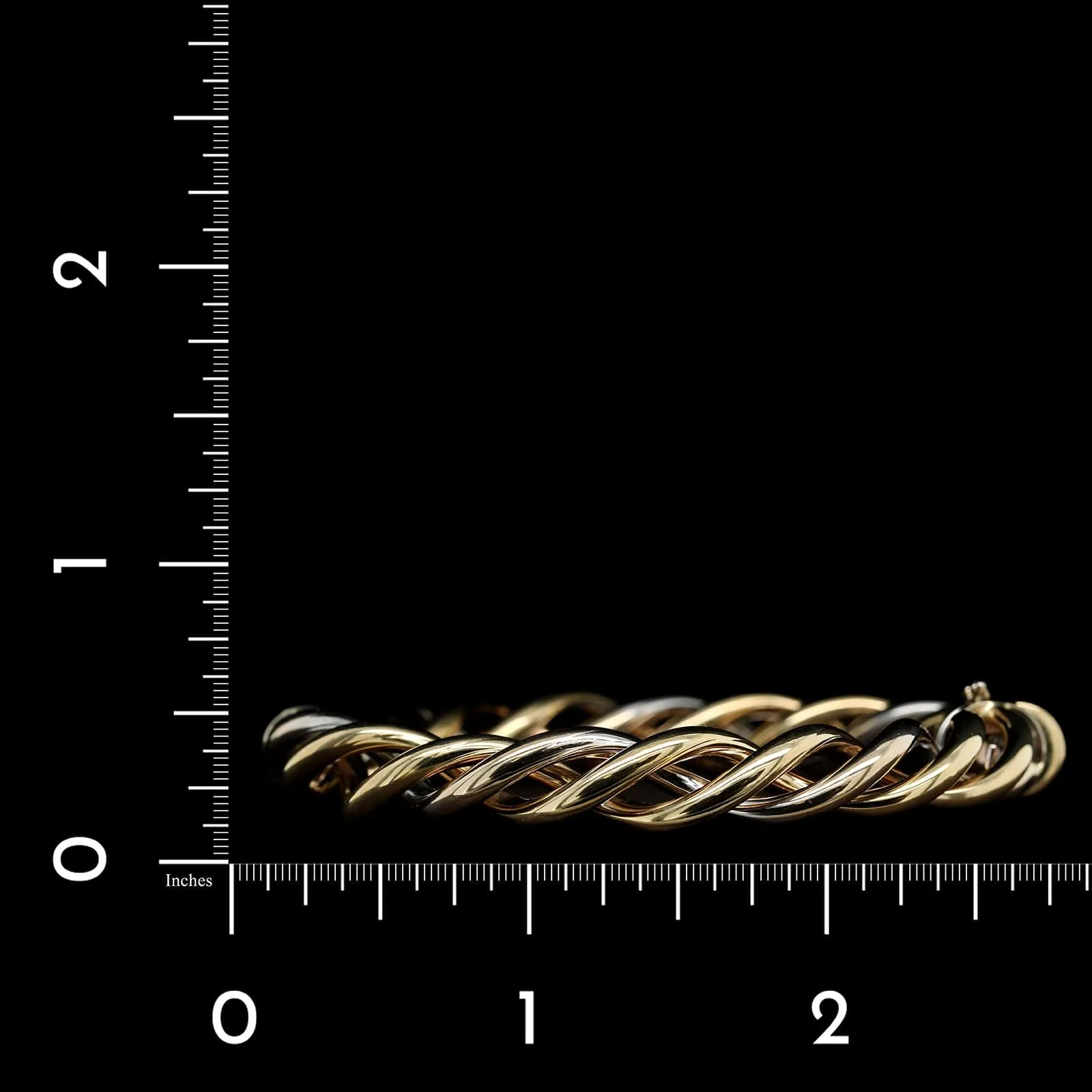 14K Two-tone Gold Estate Bangle