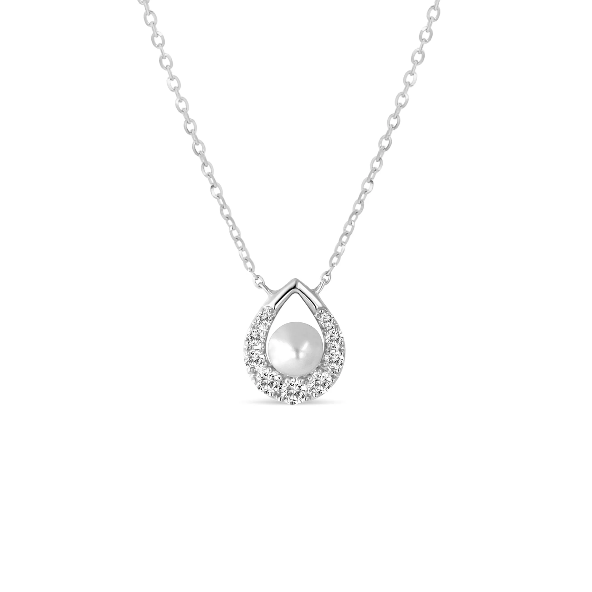 14KW 9D0.20CT,1PL0.96CT,DROP PEARL/DIAMOND NK  (118N402280W14PRL)