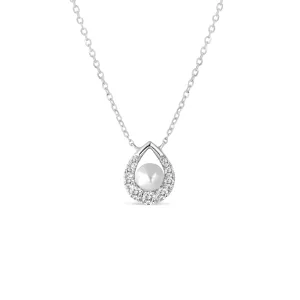 14KW 9D0.20CT,1PL0.96CT,DROP PEARL/DIAMOND NK  (118N402280W14PRL)