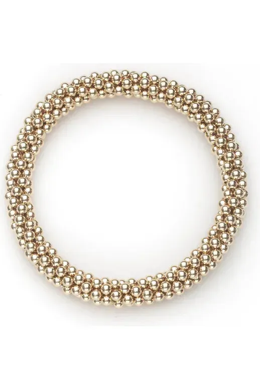 3mm  Gold Cluster Bracelet