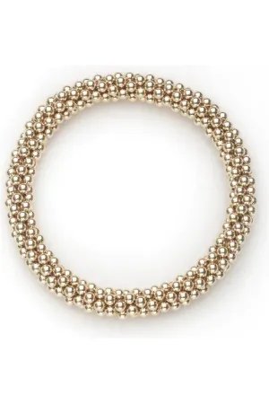 3mm  Gold Cluster Bracelet