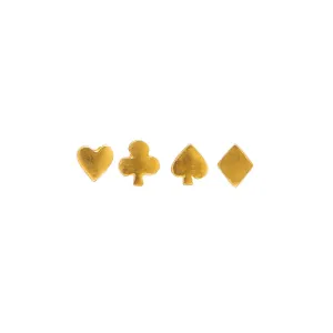 4 Suit Tiny Stud Set