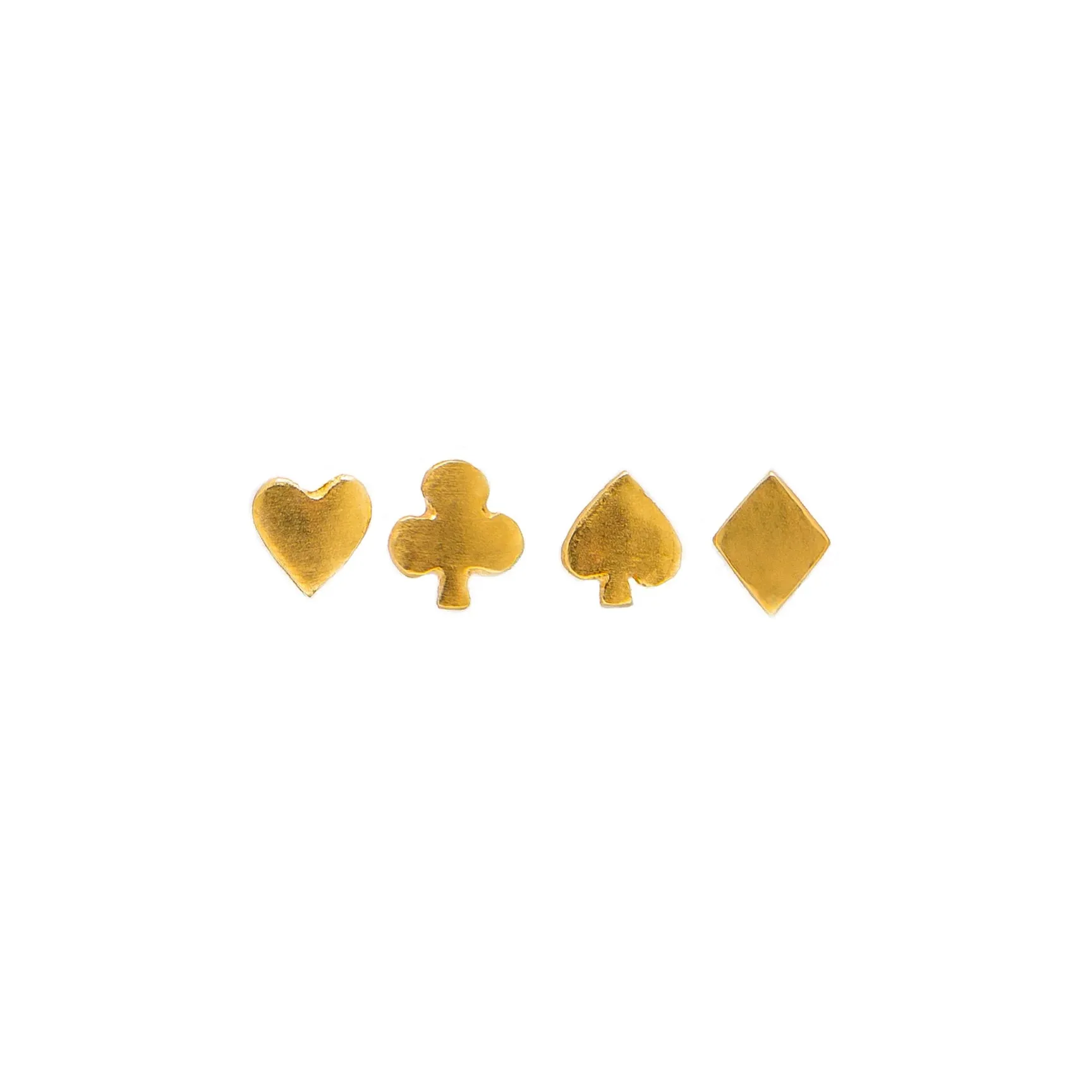 4 Suit Tiny Stud Set