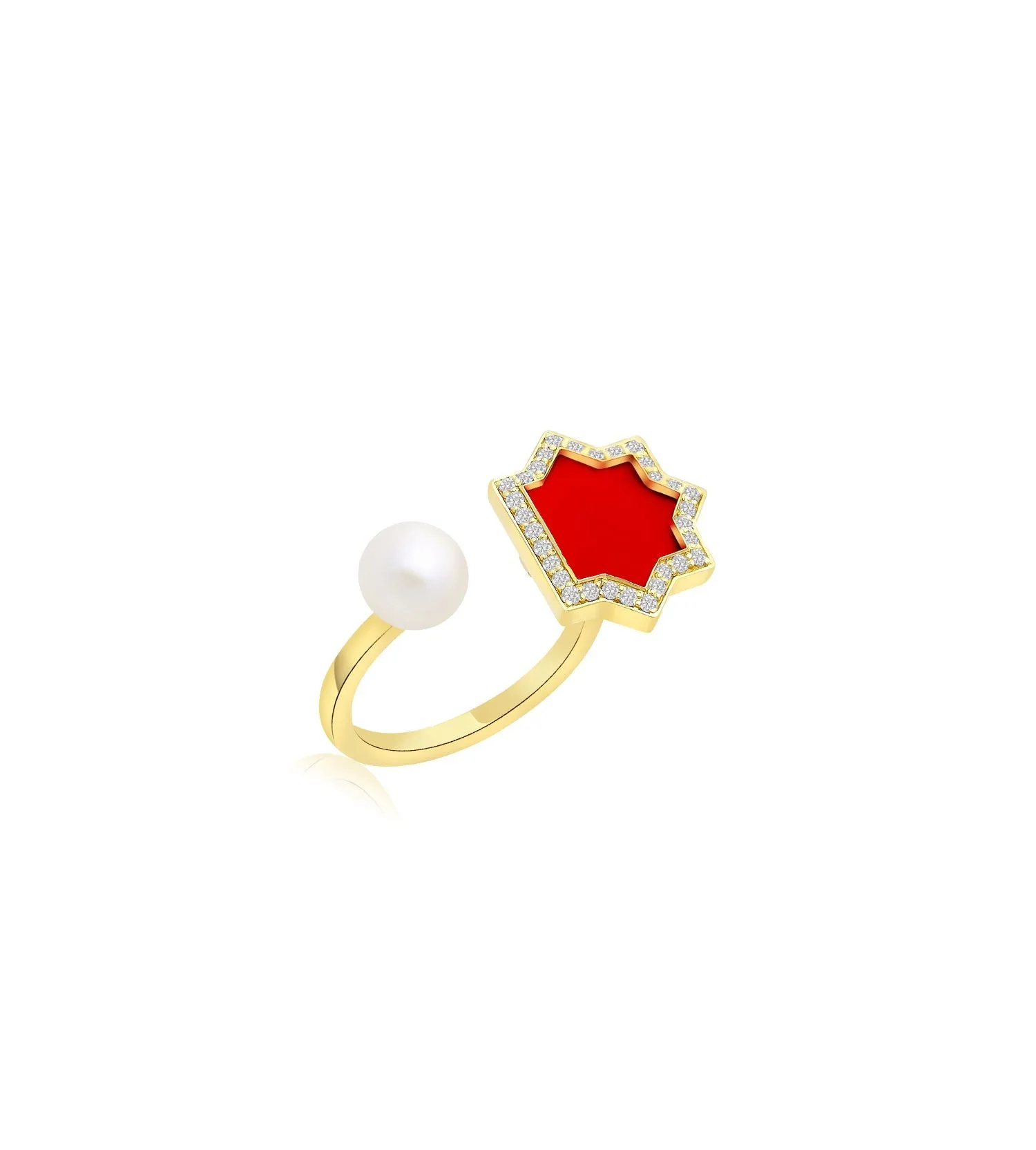 Andalus Maxi Coral Ring