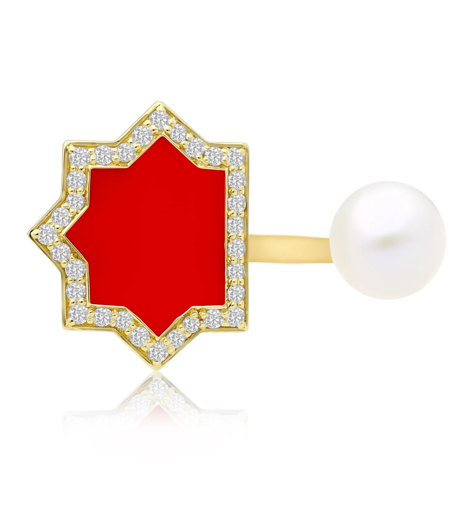 Andalus Maxi Coral Ring