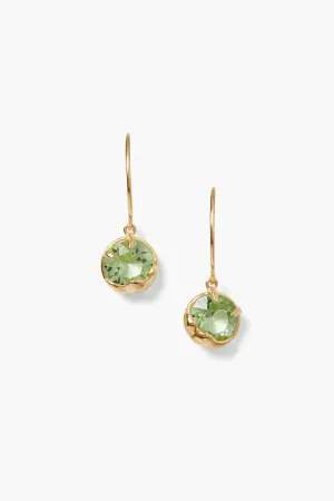 August Birthstone Earrings ~ Peridot Crystal