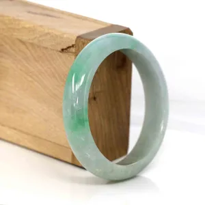 Baikalla Classic Green Natural Jadeite Jade Bangle (56.60 mm )#326