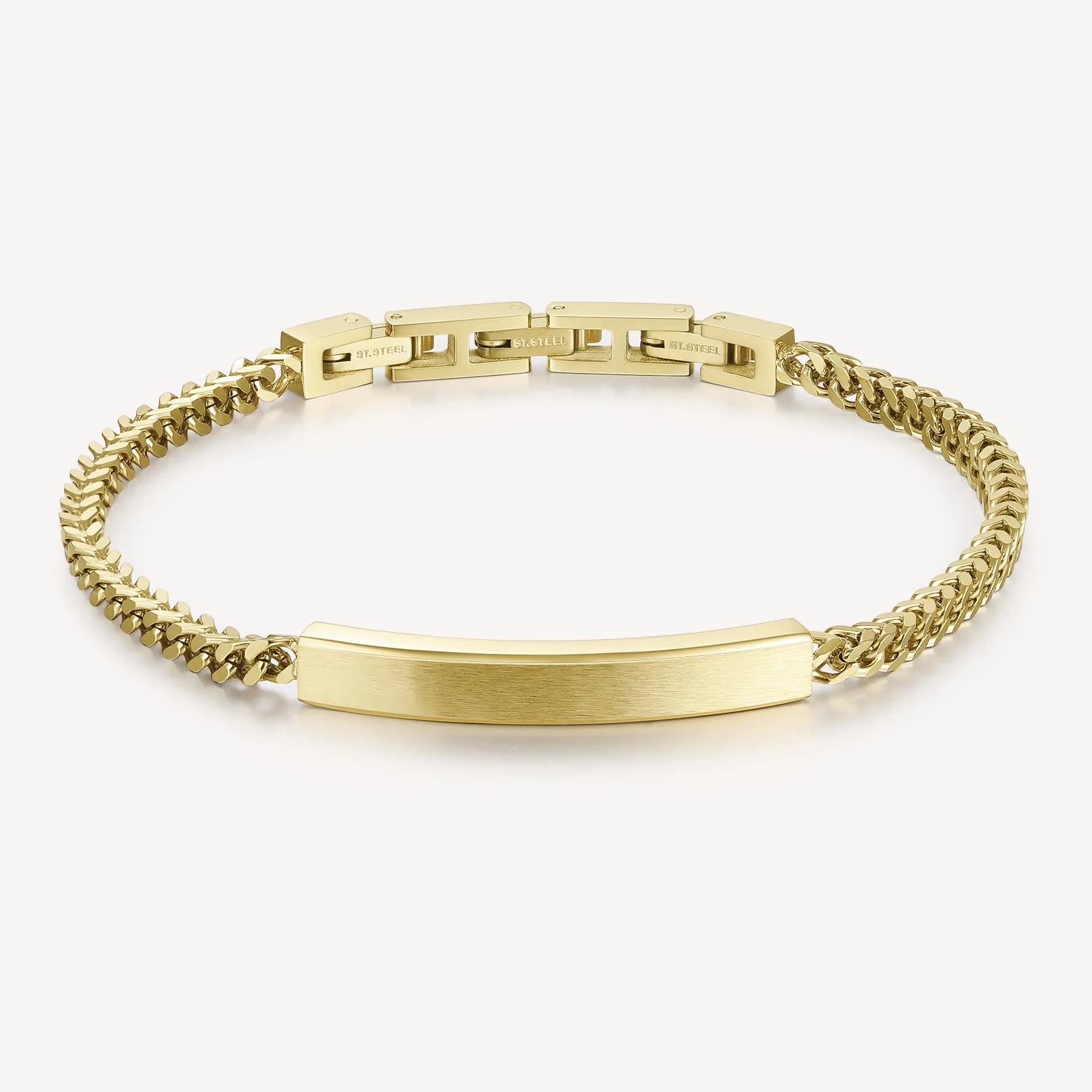 Bar Bracelet in Gold Plated Stainless Steel