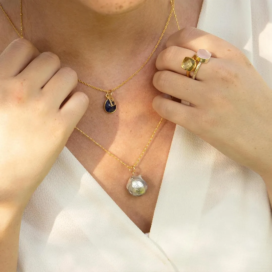 Baroque Pearl Necklace | Oyster - Gold