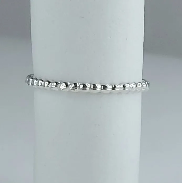 Beaded Berri Ring - Sterling Silver