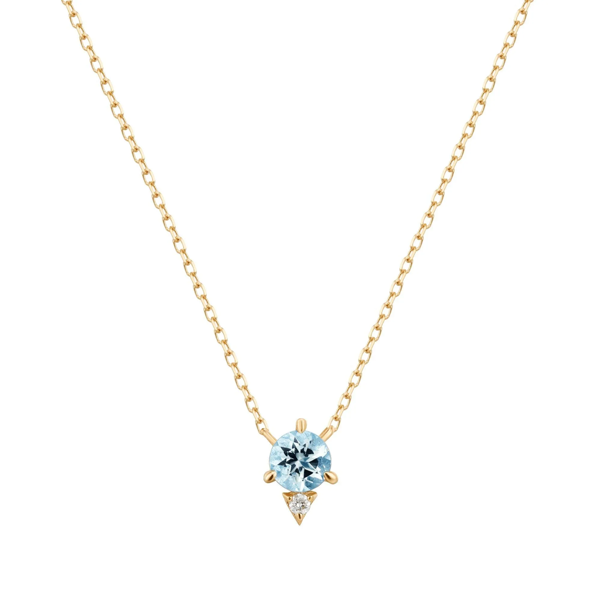BECK | Aquamarine and Diamond Necklace