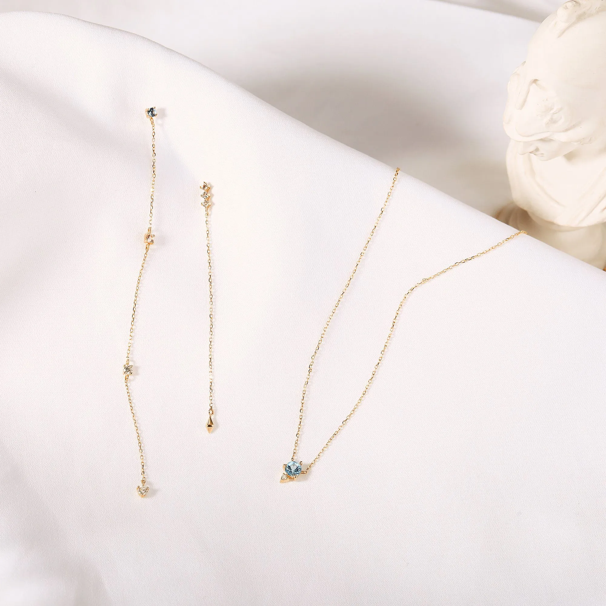 BECK | Aquamarine and Diamond Necklace