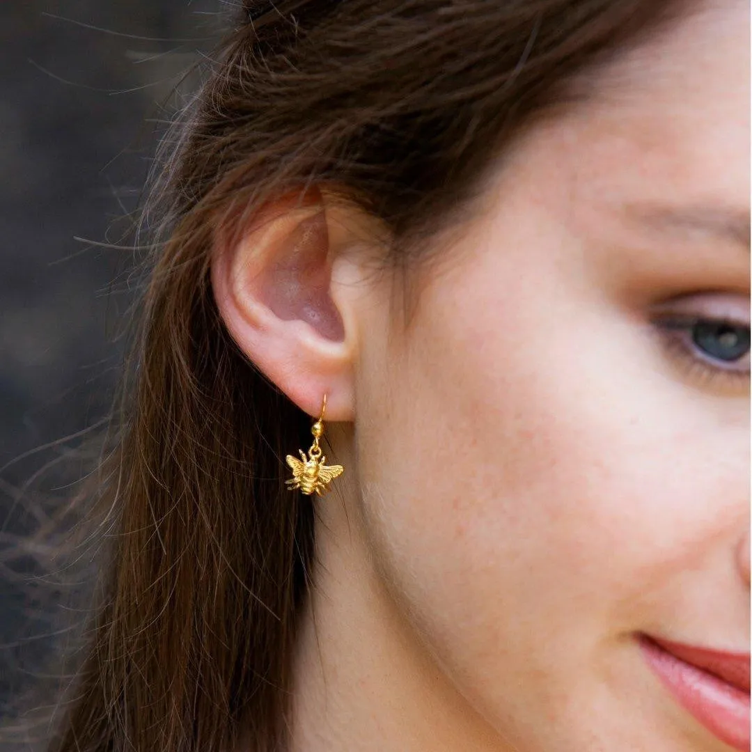 Bee Earrings | Silver