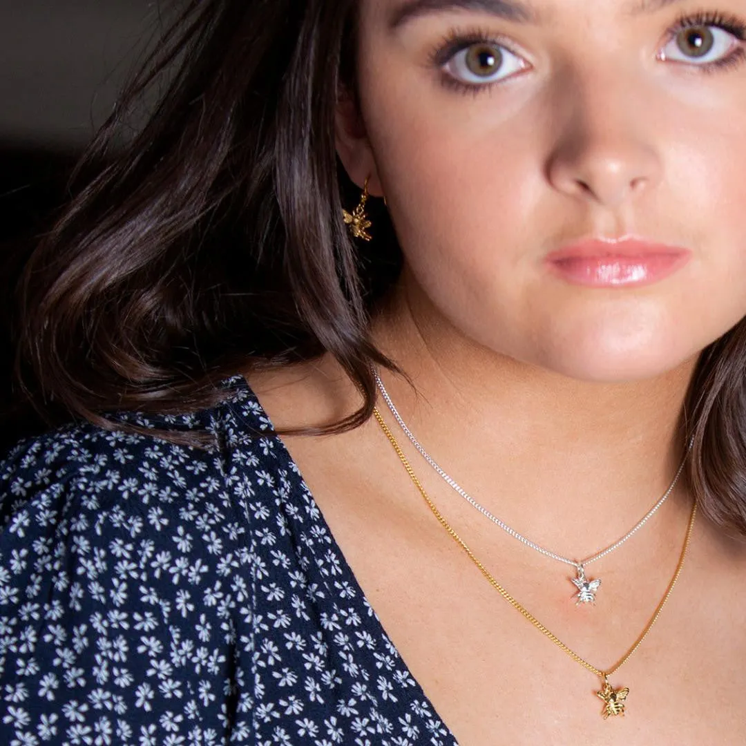 Bee Earrings | Silver