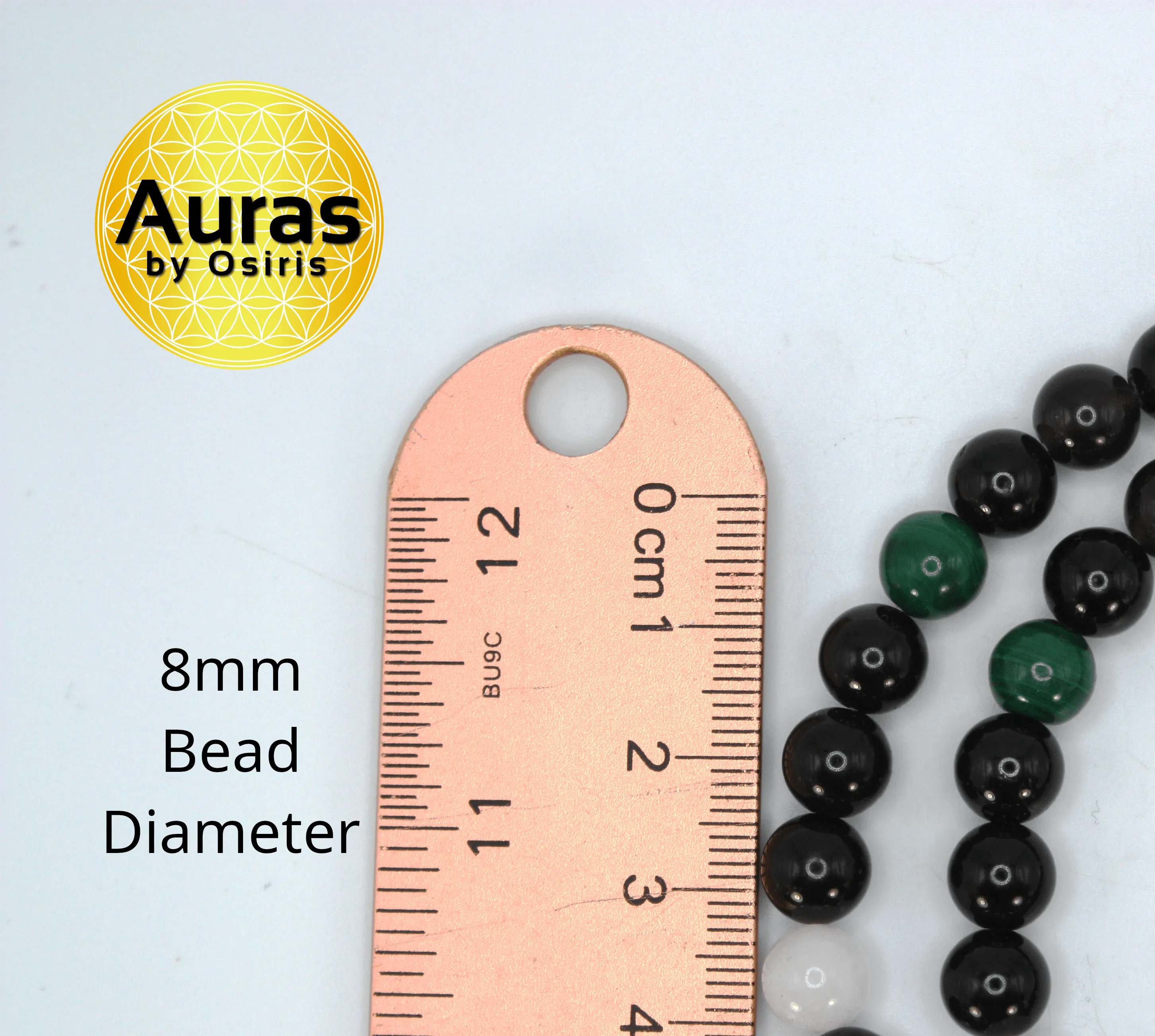 Black Onyx, Black Tourmaline, Malachite, and Rose Quartz Necklace - A Harmonic Blend of Protection, Healing, and Love