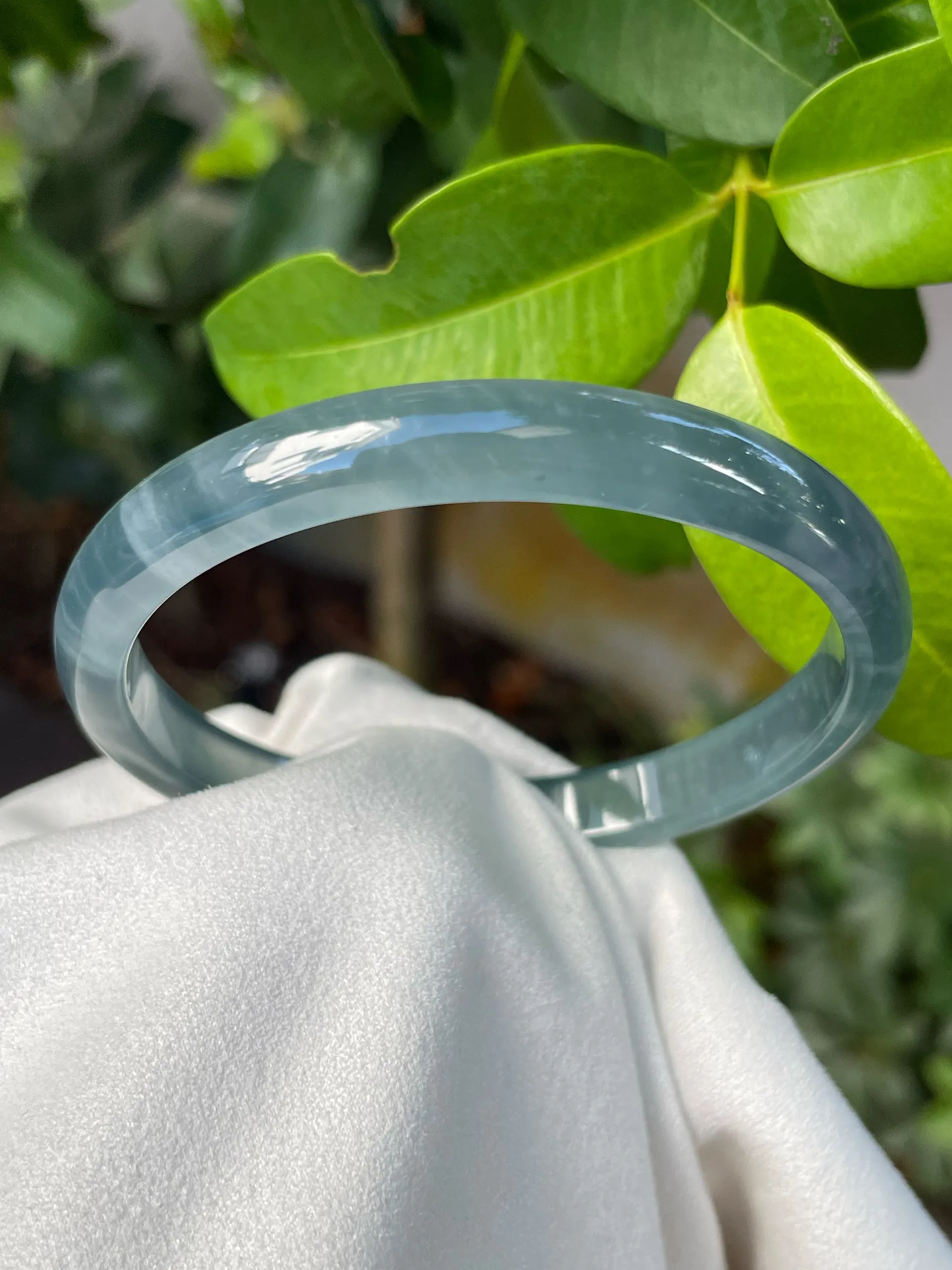 Blue Jade Bangle | 58mm (NJBA130)