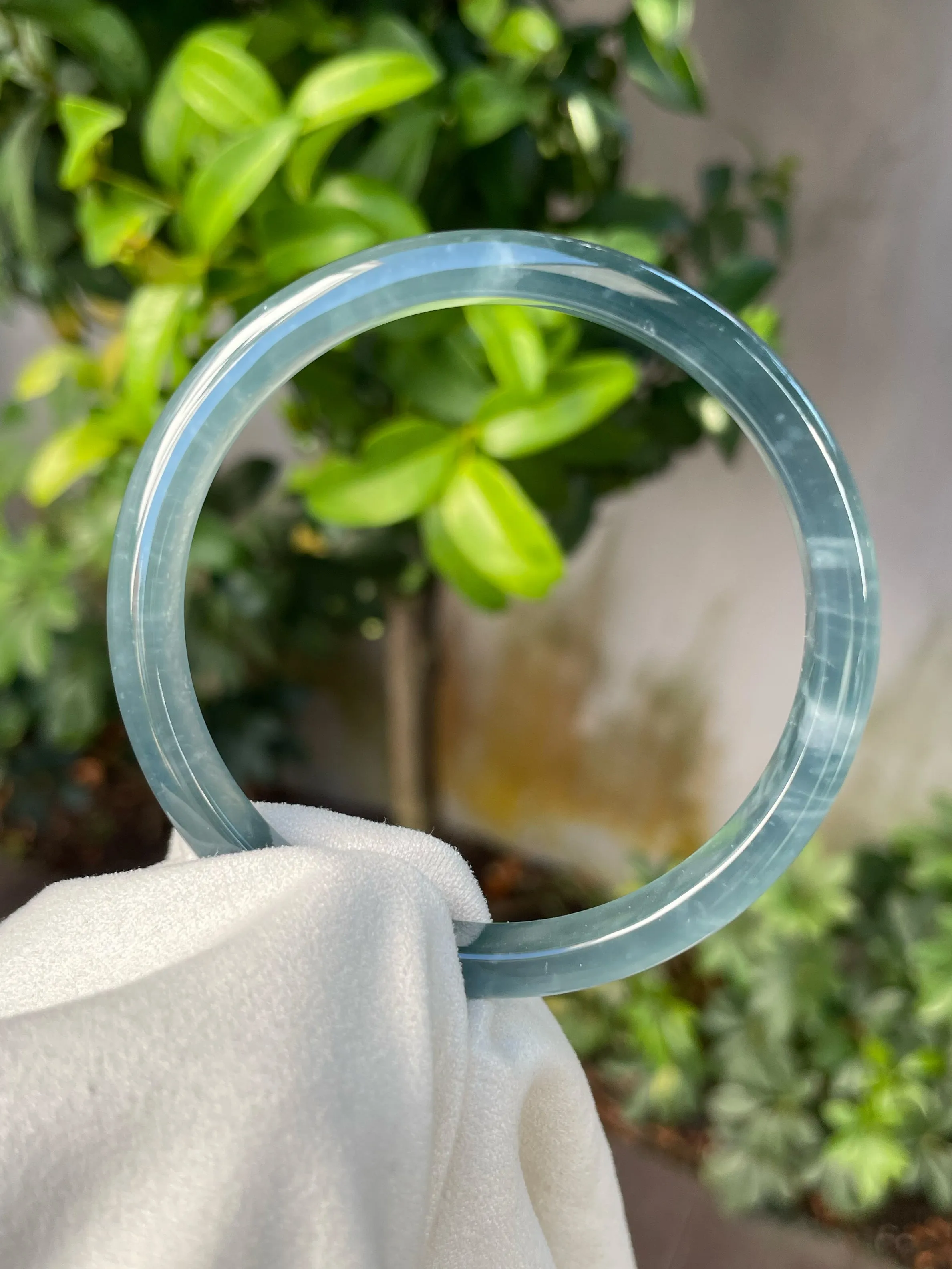 Blue Jade Bangle | 58mm (NJBA130)
