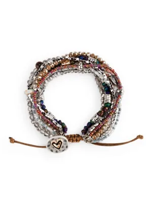 Bracelet Beaded Love Grey 1004670033
