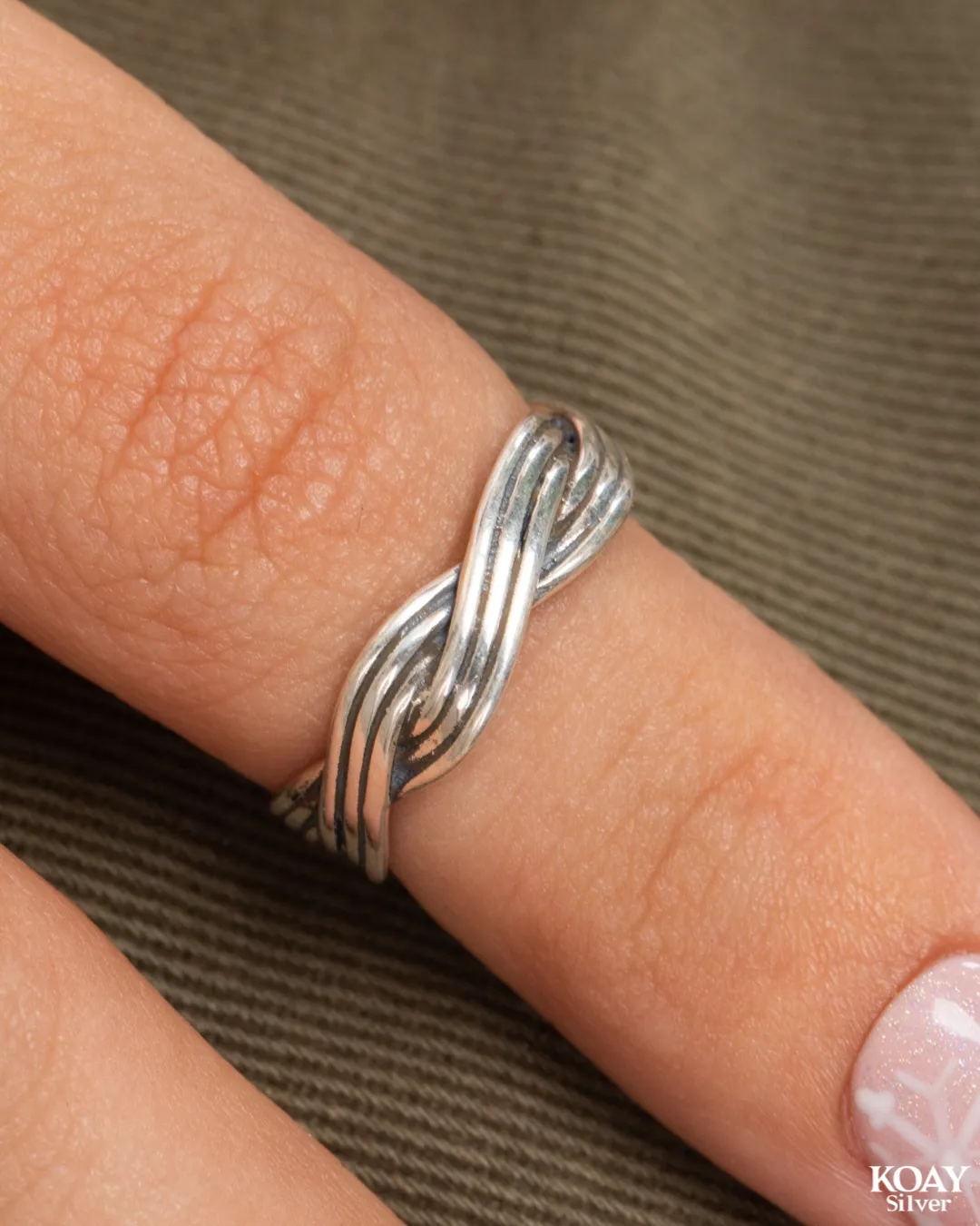 Braided Pinky Ring or knuckle (03)