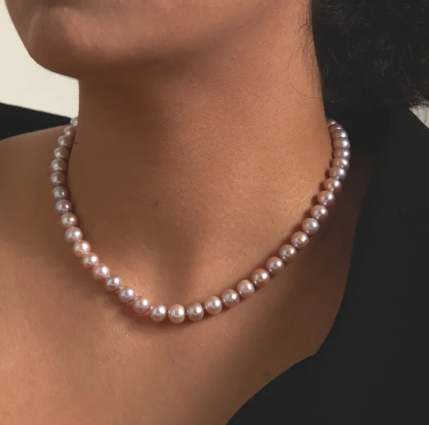 Candy Color Pearl Strand Necklace