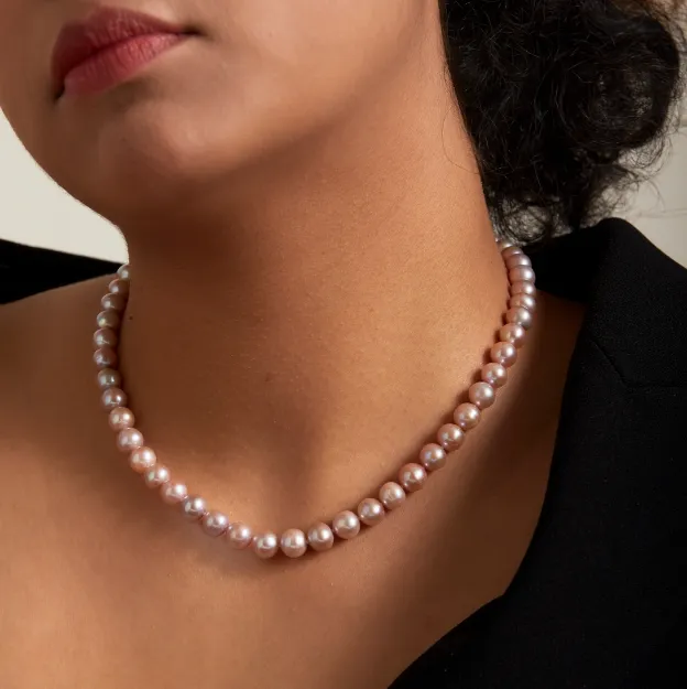 Candy Color Pearl Strand Necklace