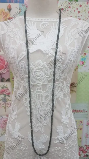 Charcoal Pearl Necklace JU022