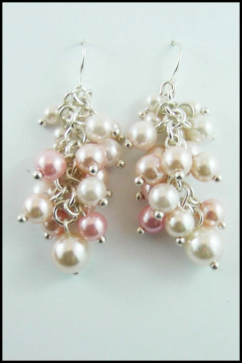 Cluster Imitation Pearl Jewellery Set