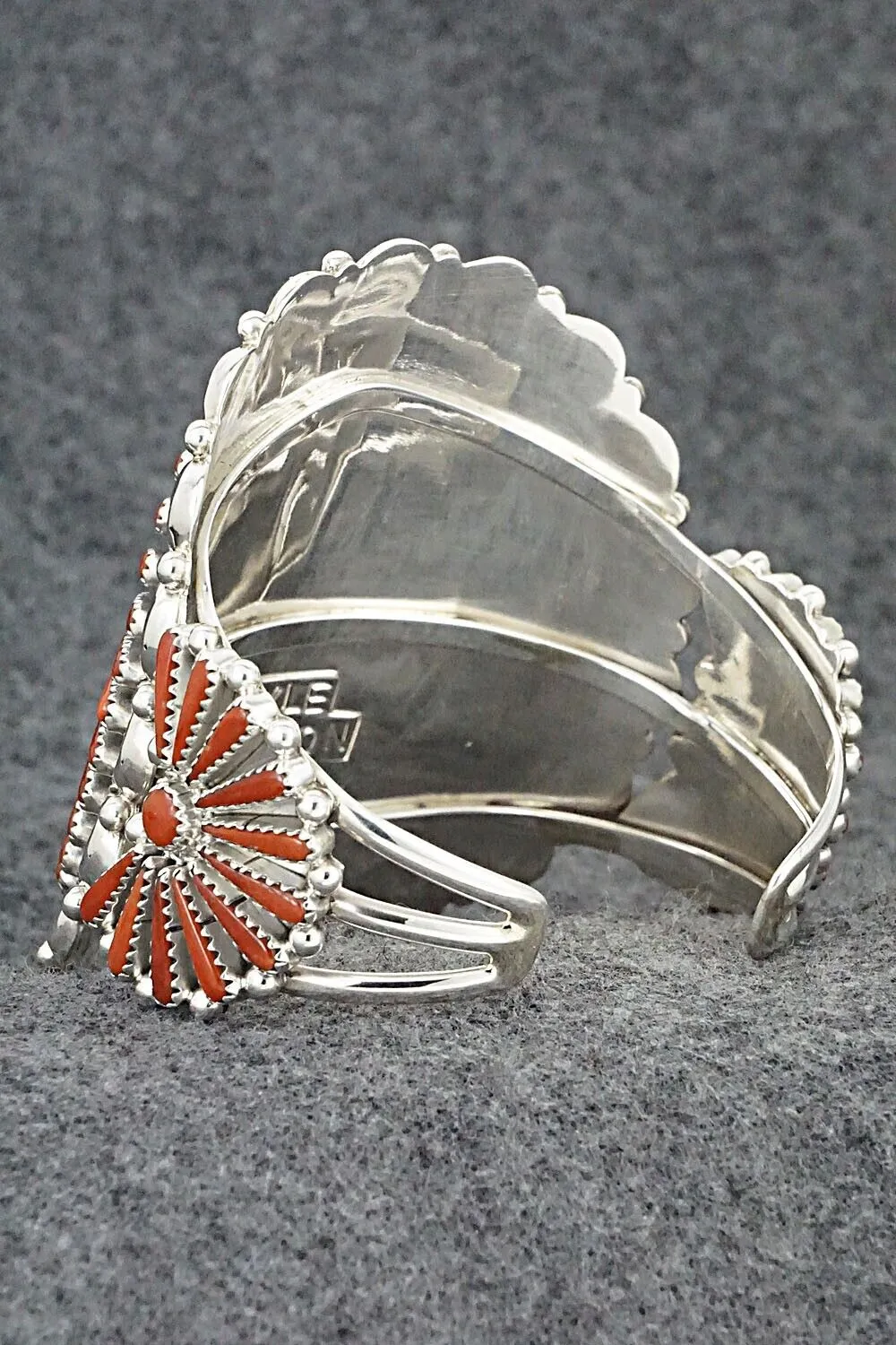 Coral & Sterling Silver Bracelet - Kyle Wilson