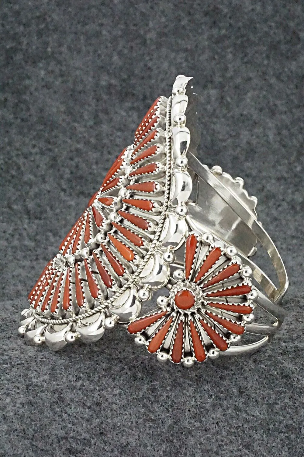 Coral & Sterling Silver Bracelet - Kyle Wilson