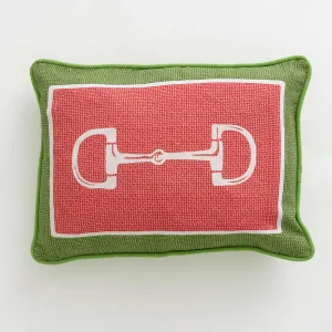 Coral Snaffle Lumbar Pillow Cover