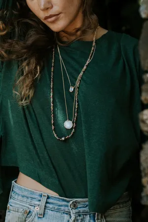 Crystal Ball Necklace - Moonstone