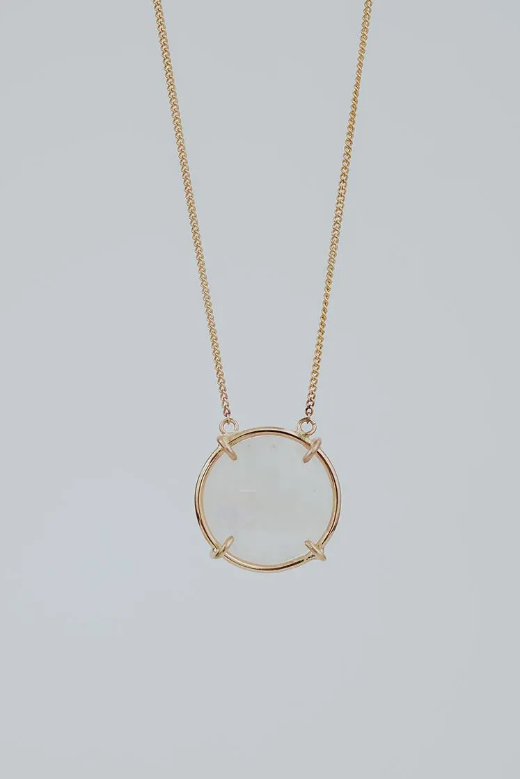 Crystal Ball Necklace - Moonstone
