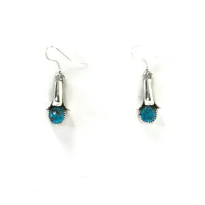Doris Smallcanyon Turquoise Squash Blossom Earrings