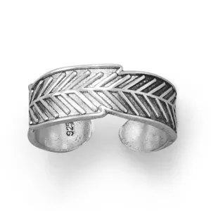 Feather Sterling Silver Toe Ring