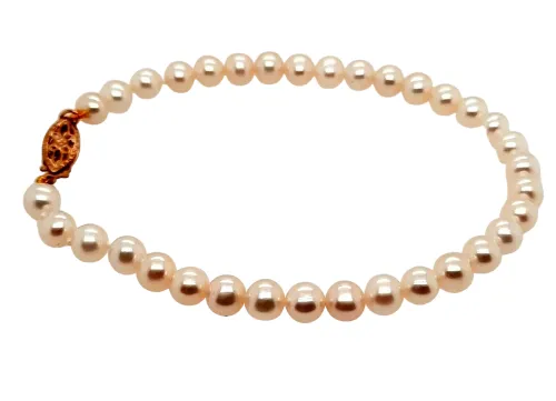 Fine Elegant Jewellery Cultured Pearl 9ct Yellow Gold Bracelet