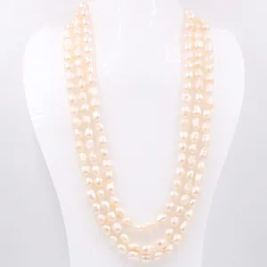 Fresh Water Pearl Necklace Pearl Necklace Long Necklace Layered Necklace Single Strand Necklace Pearl Jewelry SKU 6143268