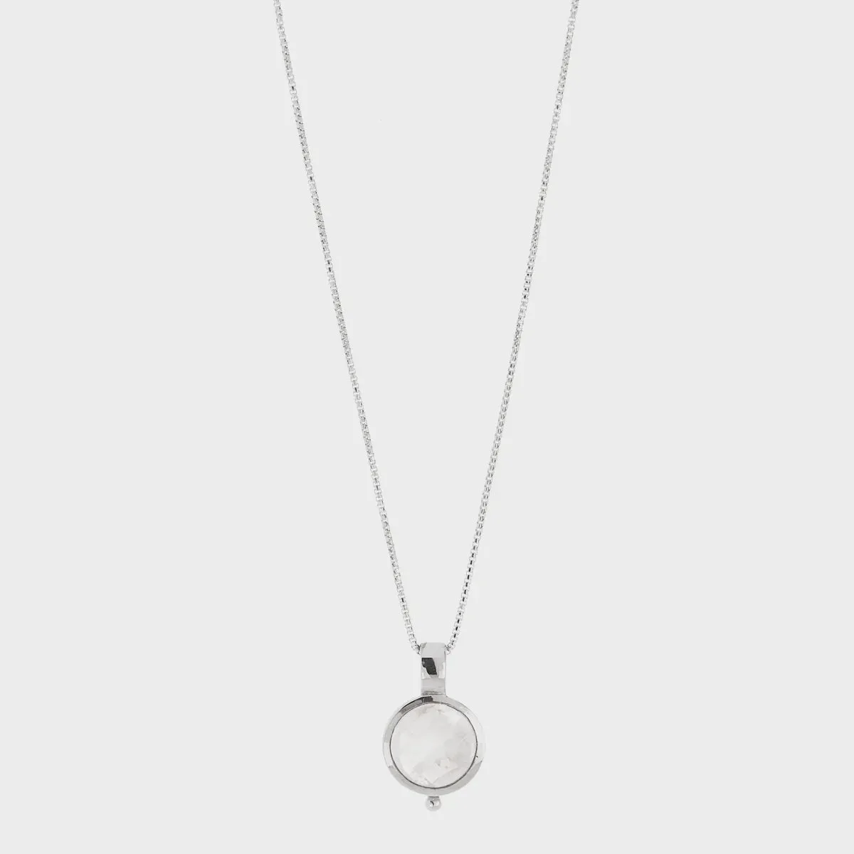 Garland Silver Moonstone Necklace