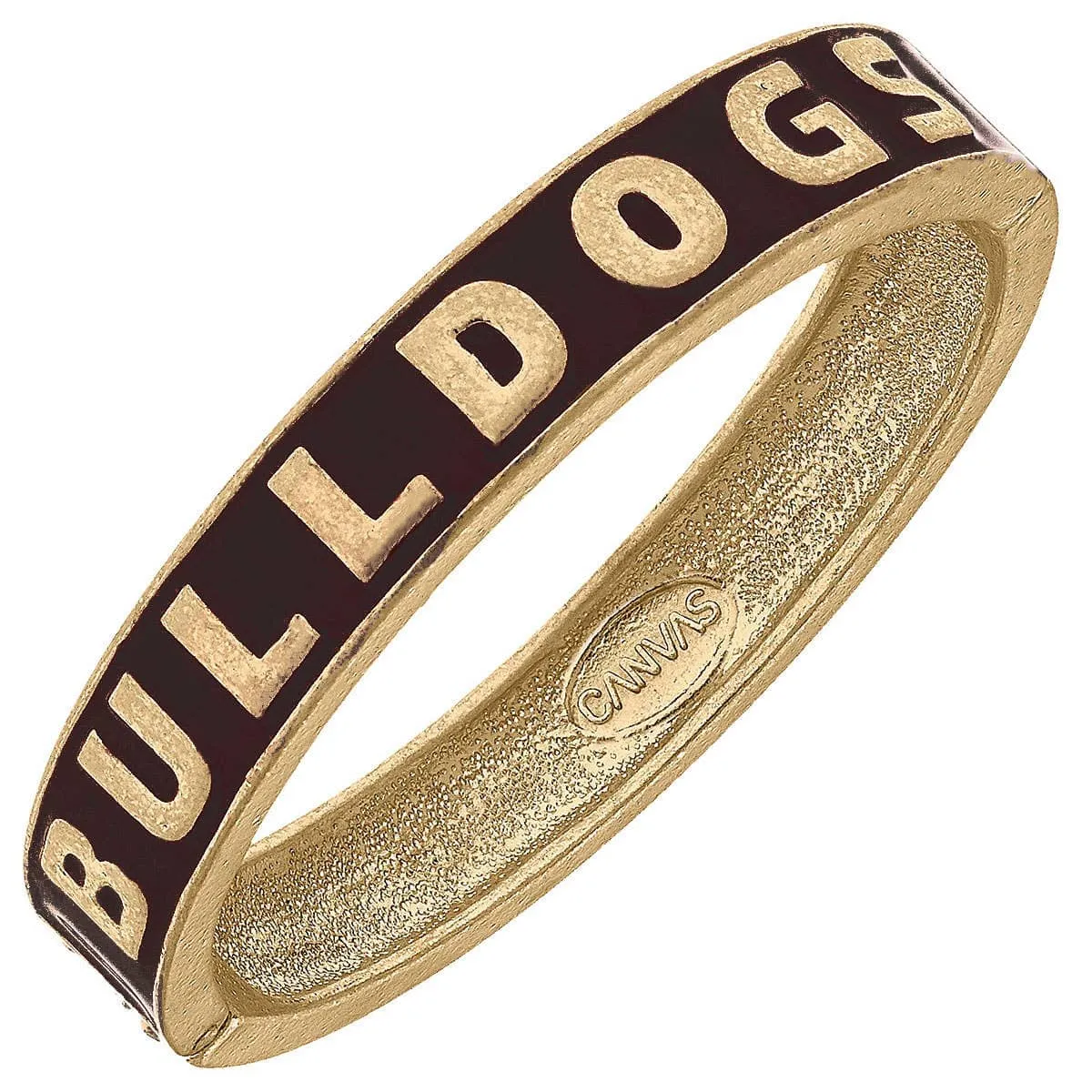 Georgia Bulldogs Enamel Hinge Bangle - Red