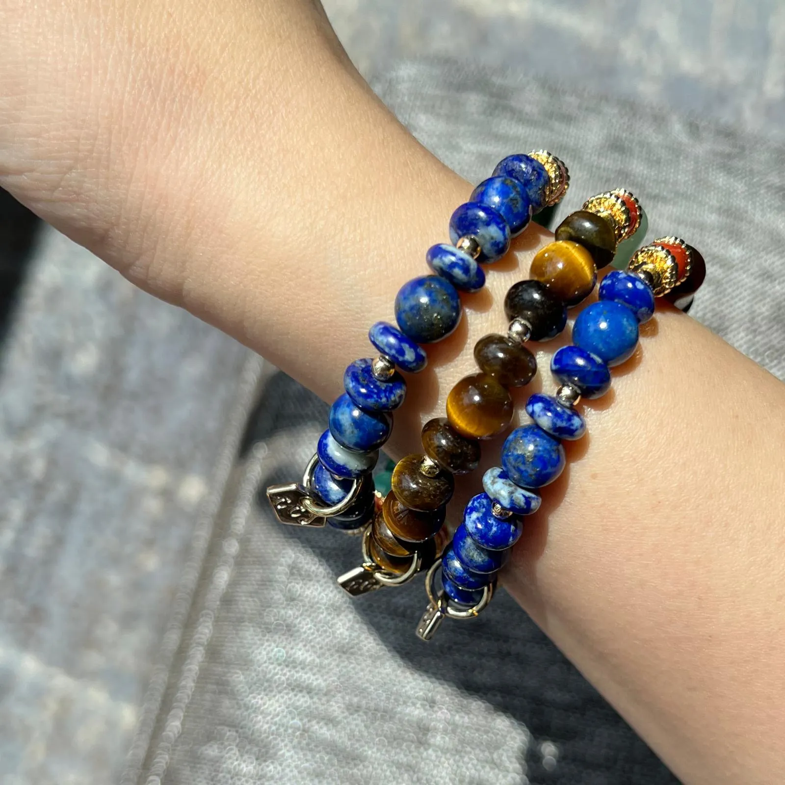 Green Aventurine & Tigereye Bracelet