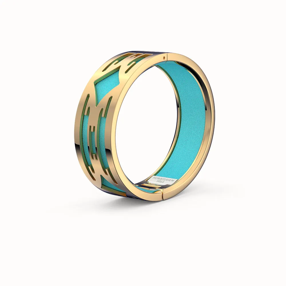 Ikat Bangle - Turquoise Blue