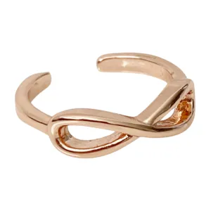 Infinity Rose Gold Toe Ring