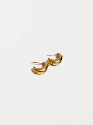 Isla Hoops in Peridot