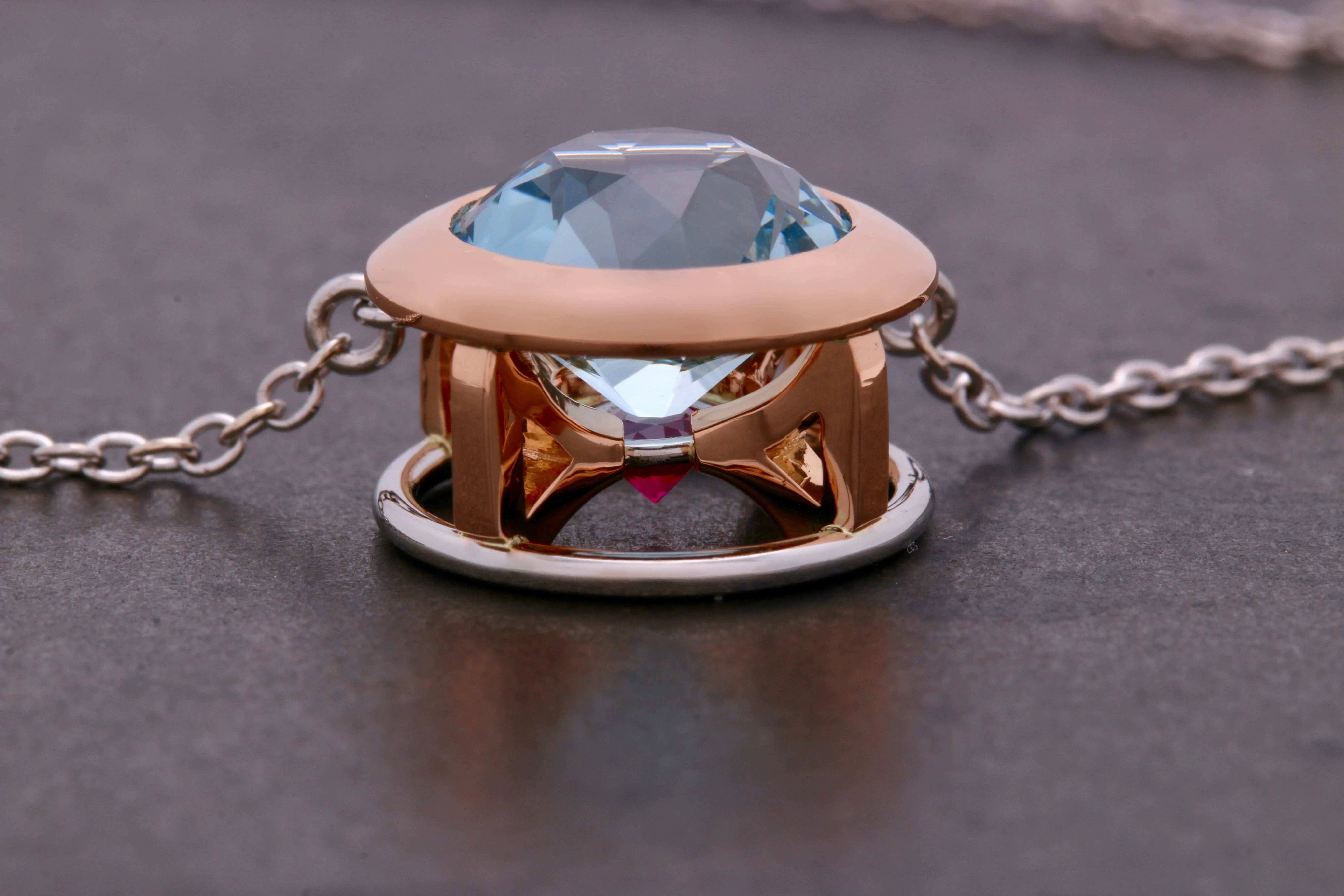 Kaleidoscope Solitaire Necklace