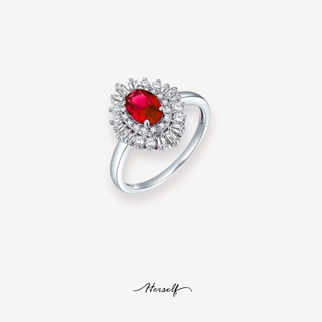 Kate Grand Sunflower Ruby Ring