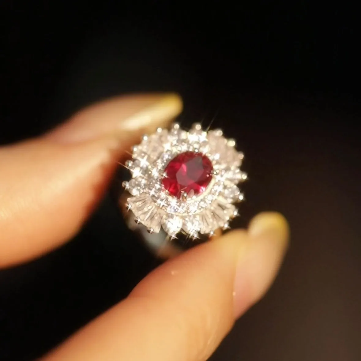 Kate Grand Sunflower Ruby Ring