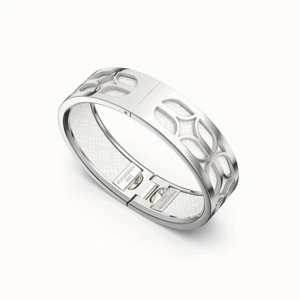 Kawung Bangle - Porcelain White